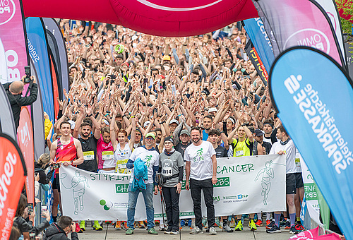 Die Startlinie kurz bevor es losging. Credit: Foto Fischer/Med Uni Graz